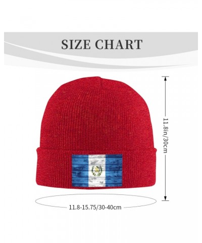 Guatemala Flag Beanie Hat Skull Knit Warm Cap Women Men Soft Stretch for Winter4 Red $13.21 Skullies & Beanies