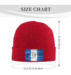 Guatemala Flag Beanie Hat Skull Knit Warm Cap Women Men Soft Stretch for Winter4 Red $13.21 Skullies & Beanies