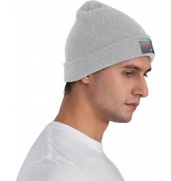 Beanie Hats Unisex Warm Winter Softknit Caps Hat Headwear Head Wrap Cap for Men Women Black Gray $10.64 Skullies & Beanies