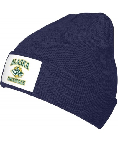 University of Alaska Anchorage Cold Weather Cuffed Knit Beanie Skully Cap Hat One Size Fit Most Navy Blue $9.89 Skullies & Be...