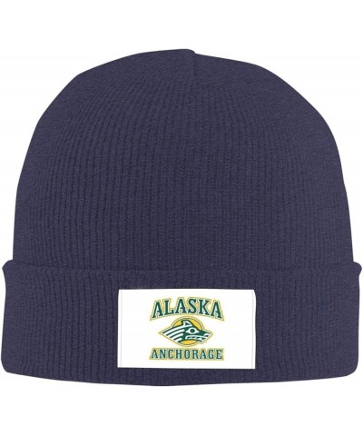 University of Alaska Anchorage Cold Weather Cuffed Knit Beanie Skully Cap Hat One Size Fit Most Navy Blue $9.89 Skullies & Be...