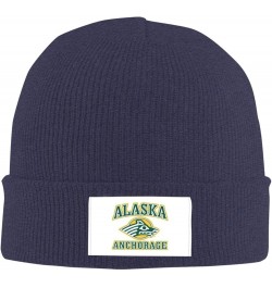 University of Alaska Anchorage Cold Weather Cuffed Knit Beanie Skully Cap Hat One Size Fit Most Navy Blue $9.89 Skullies & Be...