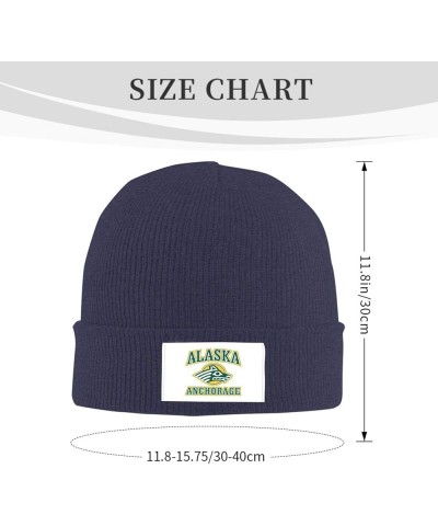 University of Alaska Anchorage Cold Weather Cuffed Knit Beanie Skully Cap Hat One Size Fit Most Navy Blue $9.89 Skullies & Be...