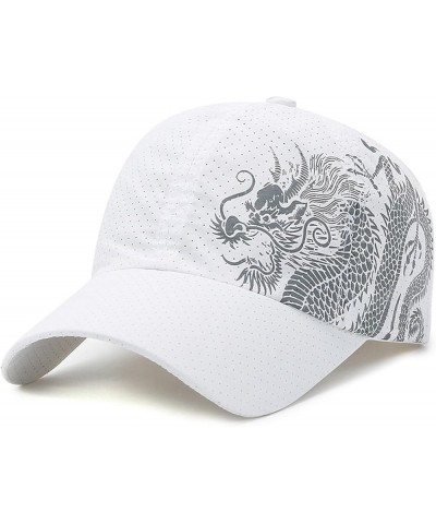 Dragon Baseball Cap Quick-Drying Breathable Mesh Cap, Baseball Cap for Men Women, Adjustable Fit - for Casual Wear White $13....