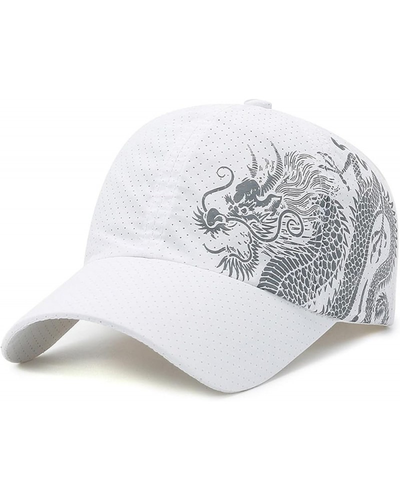 Dragon Baseball Cap Quick-Drying Breathable Mesh Cap, Baseball Cap for Men Women, Adjustable Fit - for Casual Wear White $13....