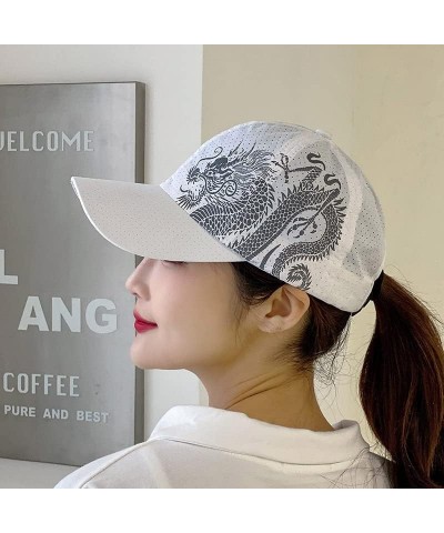 Dragon Baseball Cap Quick-Drying Breathable Mesh Cap, Baseball Cap for Men Women, Adjustable Fit - for Casual Wear White $13....