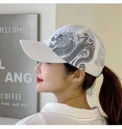 Dragon Baseball Cap Quick-Drying Breathable Mesh Cap, Baseball Cap for Men Women, Adjustable Fit - for Casual Wear White $13....