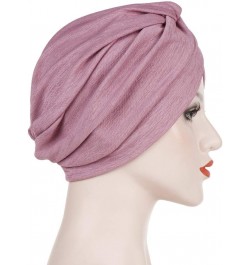 Muslim Women Indian Turban Hat Chemo Cancer Cap Beanie Caps Headwear Head Wrap Women Muslim Scarf Caps Twist Head Wrap Black ...