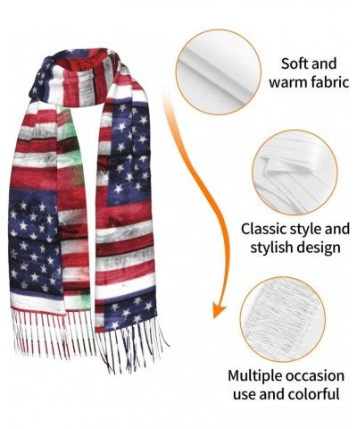 Us Burkina Faso America Flag Embrace Elegance Fringed Scarf Comfort Luxury Warm 27inÃ—77in $17.42 Scarves