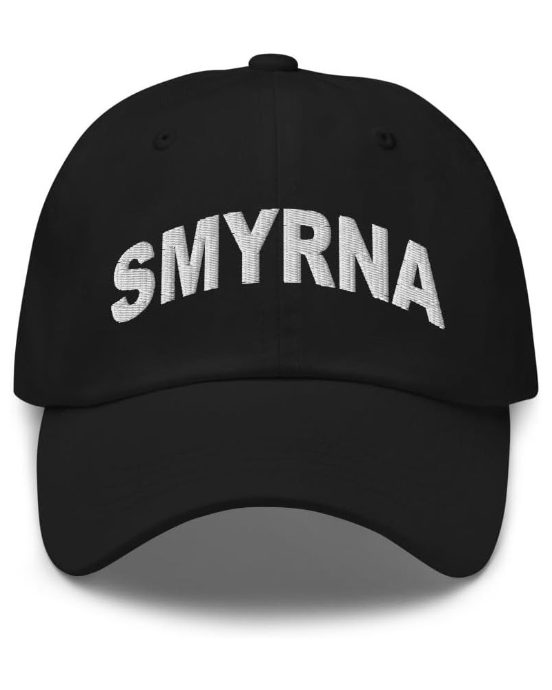 Smyrna Georgia Hat Smyrna GA Cap Embroidered Dad Hat Adjustable Strap Closure Unisex Black $16.40 Baseball Caps