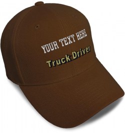 Baseball Cap Truck Driver Bumper Acrylic Diesel Dad Hats for Men and Women Brown Personalized Text Here $11.72 Baseball Caps