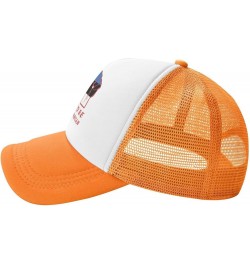 Proud to Be Estonian American Estonia USA Flag Mesh Baseball Cap Orange $10.70 Baseball Caps