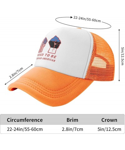 Proud to Be Estonian American Estonia USA Flag Mesh Baseball Cap Orange $10.70 Baseball Caps