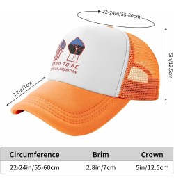 Proud to Be Estonian American Estonia USA Flag Mesh Baseball Cap Orange $10.70 Baseball Caps