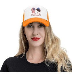 Proud to Be Estonian American Estonia USA Flag Mesh Baseball Cap Orange $10.70 Baseball Caps