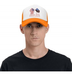 Proud to Be Estonian American Estonia USA Flag Mesh Baseball Cap Orange $10.70 Baseball Caps