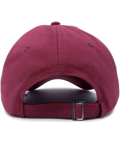 Sorcerer Frog Embroidered Cap Cotton Baseball Cute Cool Dad Hat Womens Maroon $13.20 Baseball Caps