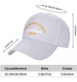 USS Grand Canyon Ad-28 Flag Denim Hats Baseball Caps Fisherman's hat Knitted hat White $18.50 Baseball Caps