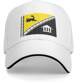 Flag of Baxter, Tennessee Baseball Cap Sandwich Brim Hats for Men Women Adjustable Caps White $11.25 Baseball Caps