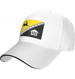 Flag of Baxter, Tennessee Baseball Cap Sandwich Brim Hats for Men Women Adjustable Caps White $11.25 Baseball Caps