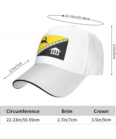 Flag of Baxter, Tennessee Baseball Cap Sandwich Brim Hats for Men Women Adjustable Caps White $11.25 Baseball Caps