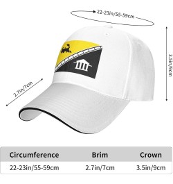 Flag of Baxter, Tennessee Baseball Cap Sandwich Brim Hats for Men Women Adjustable Caps White $11.25 Baseball Caps