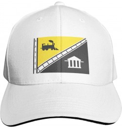 Flag of Baxter, Tennessee Baseball Cap Sandwich Brim Hats for Men Women Adjustable Caps White $11.25 Baseball Caps