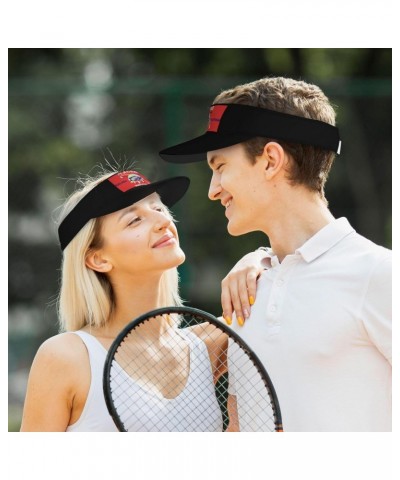 Flathead Salish and Kootenai Visor Cap Sports Empty Top Hats Adjustable Sun Tennis Caps for Men Women86 Black $10.44 Visors