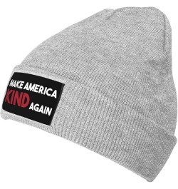 Winter Knit Hat Cap for Men Women, Make America Kind Again Unisex Beanie Hat Cuffed Skull Cap Warm Ski Hats Black Gray $6.62 ...