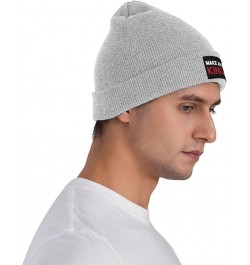 Winter Knit Hat Cap for Men Women, Make America Kind Again Unisex Beanie Hat Cuffed Skull Cap Warm Ski Hats Black Gray $6.62 ...