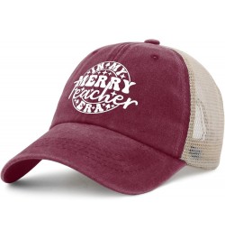 in My Merry Era Hat for Men Trendy Ball Cap for Womens AllBlack Ball Caps Fashionable for Singers Deep Rose $10.76 Baseball Caps