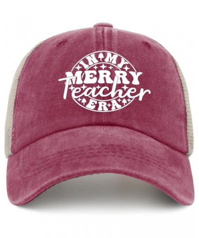 in My Merry Era Hat for Men Trendy Ball Cap for Womens AllBlack Ball Caps Fashionable for Singers Deep Rose $10.76 Baseball Caps