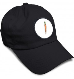 Soft Baseball Cap Carrot Fruit & Vegetable Image C Food & Beverage Vegetables Black Circle Patch $11.34 Baseball Caps