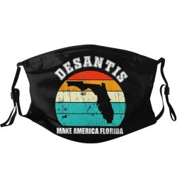 Desantis 2024 Face Mask with 2 Filter Adjustable Breathable Reusable Dust Mask Black $9.55 Balaclavas