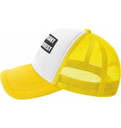 Women's and Men's Baseball Hat Adjustable I Have A Warrant Out for My Arrest Mesh Trucker Cap Original Dad Hat Yellow $10.67 ...