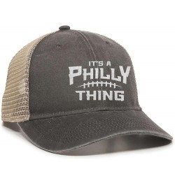 It's A Philly Thing Bucket Ponytail Embroidered Cap Dad Hat Ponytail Black/ Tea $11.99 Baseball Caps