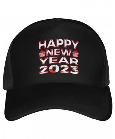 2023 Happy New Year Baseball Cap Men's and Women's Baseball Hat Adjustable Casual Outdoor Breathable Caps Truck Driver Hat Da...