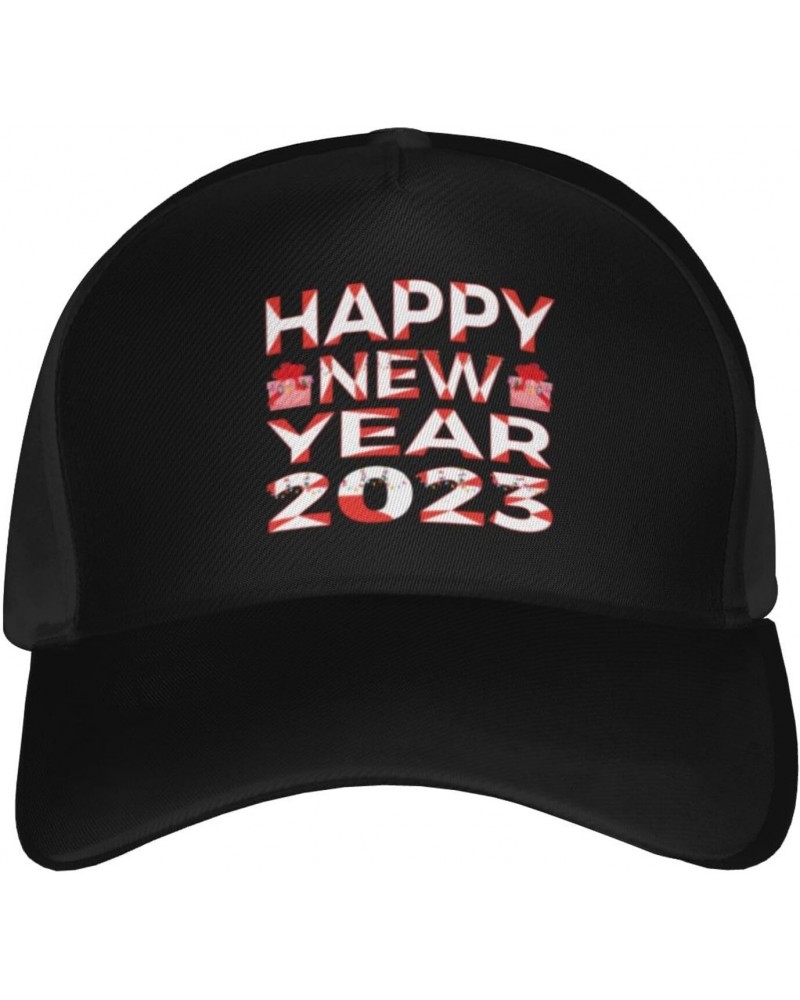 2023 Happy New Year Baseball Cap Men's and Women's Baseball Hat Adjustable Casual Outdoor Breathable Caps Truck Driver Hat Da...