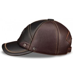 Men Genuine Leather Baseball Cap Spring Real Cow Leather Caps Hats (Color : 1) One Size 1 $34.43 Newsboy Caps