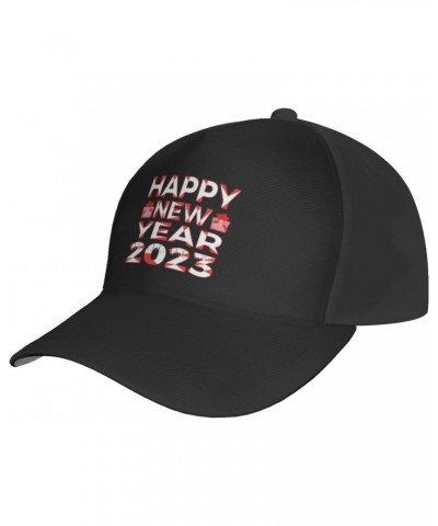 2023 Happy New Year Baseball Cap Men's and Women's Baseball Hat Adjustable Casual Outdoor Breathable Caps Truck Driver Hat Da...