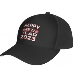 2023 Happy New Year Baseball Cap Men's and Women's Baseball Hat Adjustable Casual Outdoor Breathable Caps Truck Driver Hat Da...