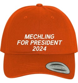 Mechling for President 2024 - Comfortable Dad Hat Baseball Cap Orange $14.67 Baseball Caps