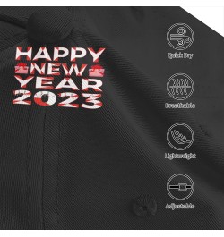 2023 Happy New Year Baseball Cap Men's and Women's Baseball Hat Adjustable Casual Outdoor Breathable Caps Truck Driver Hat Da...