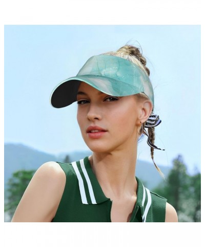 War Camouflage Sun Visor Hats for Women and Men, Adjustable Outdoor Sports Cap for Golf, Running, Tennis, Beach Watercolor Ar...