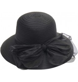 Women's Church Fascinator Bridal Tea Party Wedding Hat Baseball Caps for Toddlers Girls Black 10 $7.64 Baseball Caps