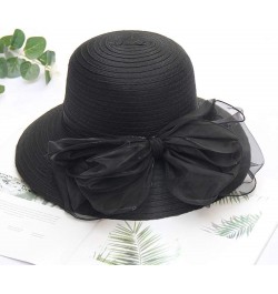 Women's Church Fascinator Bridal Tea Party Wedding Hat Baseball Caps for Toddlers Girls Black 10 $7.64 Baseball Caps