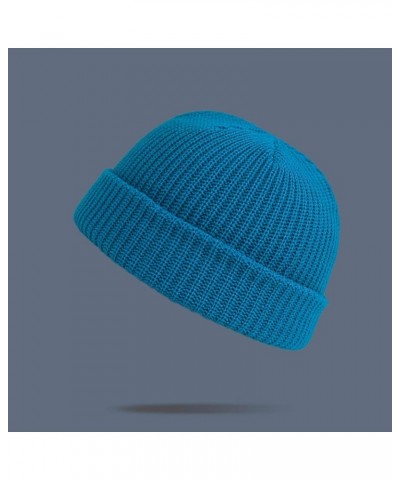 World of Hat Warm Unisex Thick Hat Knitted All- Fashion Color Winter Baseball Caps Couple Caps for Him and Her Blue $7.06 Bas...