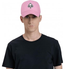 Poker Ace of Spades Baseball Cap Men Women - Dad Hat Adjustable Classic Plain Black Pink $10.46 Baseball Caps