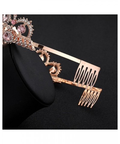 Vintage King Hair hairband Pearl Crystal Tiara Crown With Comb Headband Bridal Rhinestone Diadem Rose Gold No Comb $11.04 Hea...