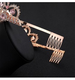 Vintage King Hair hairband Pearl Crystal Tiara Crown With Comb Headband Bridal Rhinestone Diadem Rose Gold No Comb $11.04 Hea...